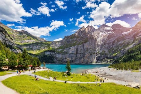 Oeschinen Lake Scenic Hiking Experience from Zürich