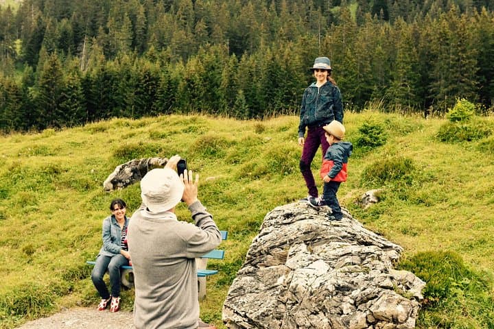 Family Trip to Oschinensee in Kandersteg