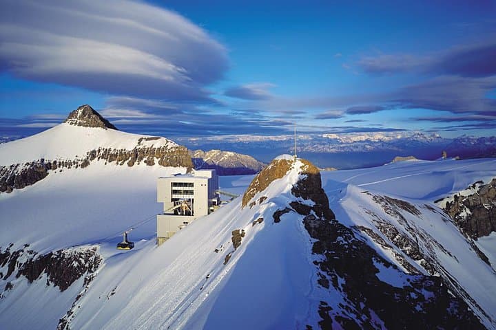 Glacier 3000 and Montreux Riviera from Geneva