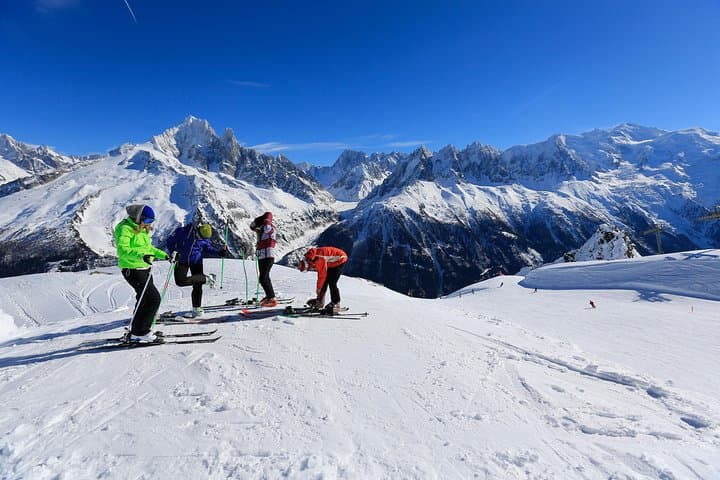 Chamonix Ski Day from Geneva with Optional Aiguille du Midi