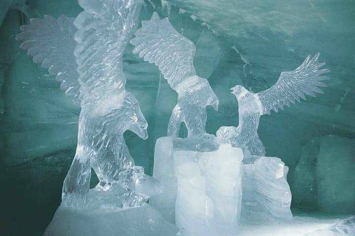 Inside the Ice Cave at Jungfraujoch - Top of Europe