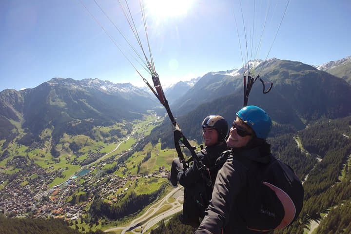 Paragliding over Klosters