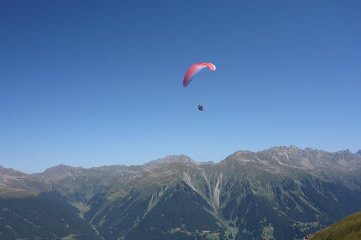 High above