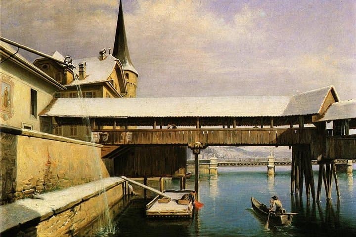 The Chapel Bridge, 1897, Joseph Clemens Kaufmann (1867-1926)