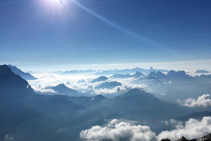View over the lakes on the Jura and Seeland Helicopter Tour
