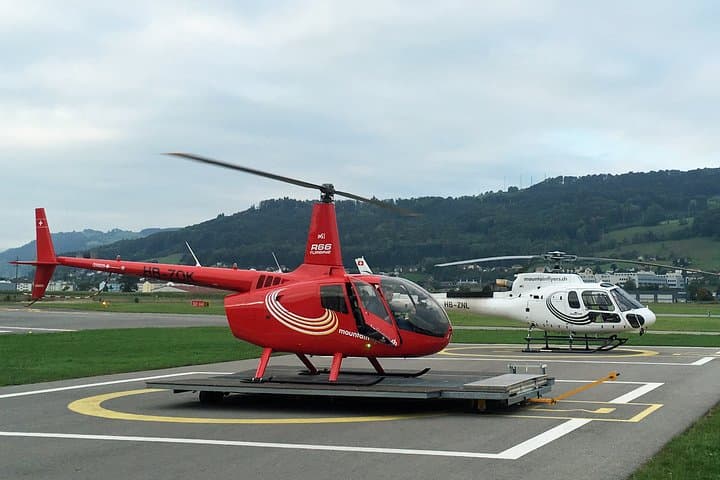The helicopters are ready for take-off