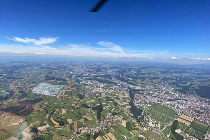 High in the sky, on the way to the Jura mountain