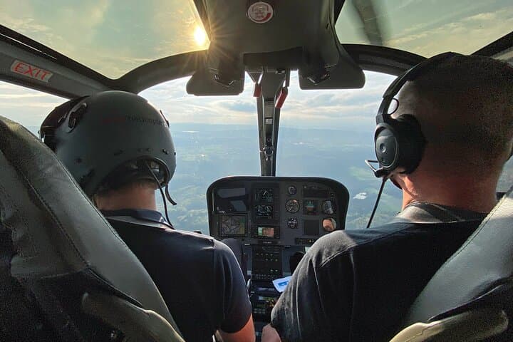 As a passenger you have a good view over everything. It's also exciting to see what a pilot does.
