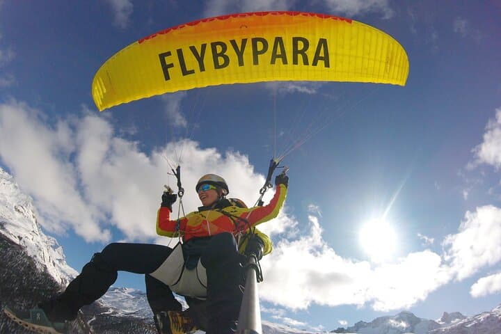 FLYMATTERHORN VIP Tandem Paragliding Zermatt Matterhorn Views