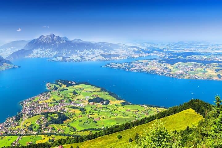 the view from Mount Rigi, the second Mountain of the day