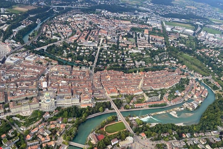 See the Swiss Capital city with us from a helicopter