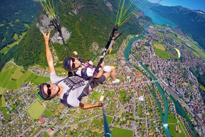 Sky Glass Scenic Bus tour To Interlaken with Paragliding Flight
