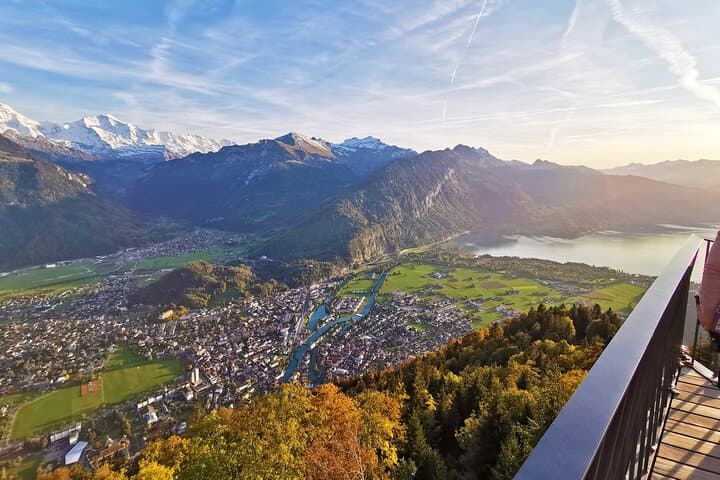 Sky Glass Scenic Bus tour To Interlaken with Paragliding Flight