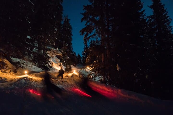 Night Sledding from Interlaken