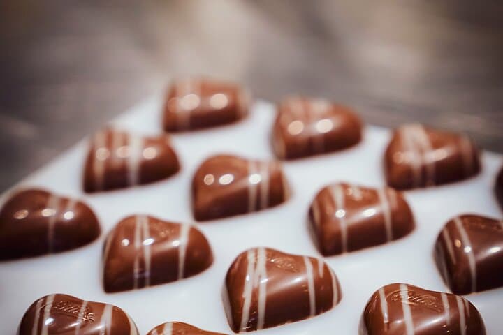 Unlimited tasting of delicious chocolates at the end of the tour