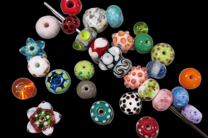 First beads made on the course