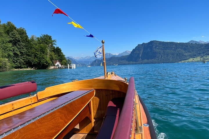 Luxurious Lake Lucerne Tour in a Private Motor Yacht