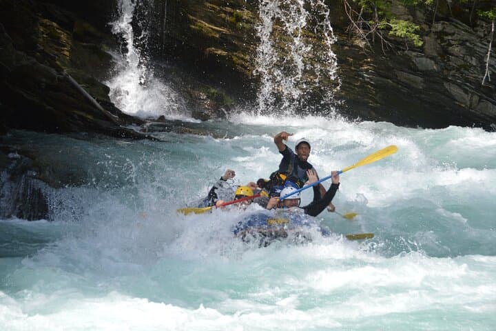 Giarsun Gorge Whitewater Action Rafting Engadin Switzerland
