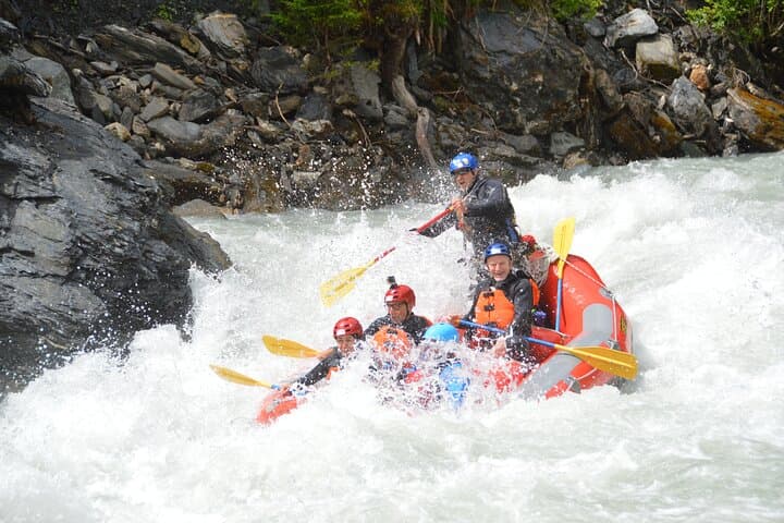 Giarsun Gorge Whitewater Action Rafting Engadin Switzerland