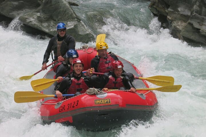 Giarsun Gorge Whitewater Action Rafting Engadin Switzerland
