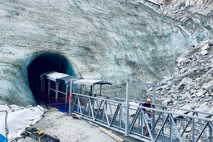 Ice Cave entrence Mer de Glace glacier