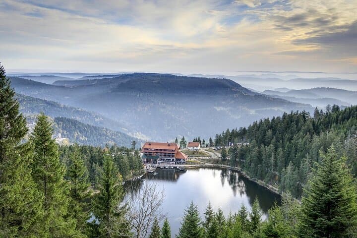 Lake Mummelsee in the Black Forest, Germany