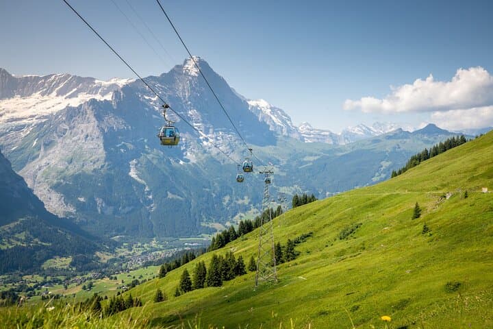 Grindelwald First top of Adventure and Interlaken from Geneva