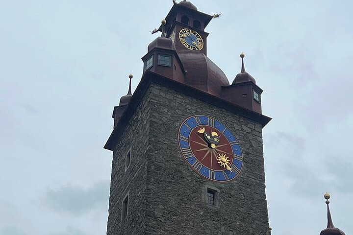 Oldest and biggest clock tower in Lucerne