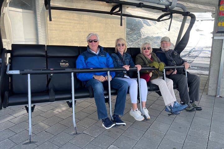 We take the Ice flyer to have fun at the snow activity area.