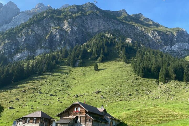 Individual hike in Swiss Alps with local mountaineers