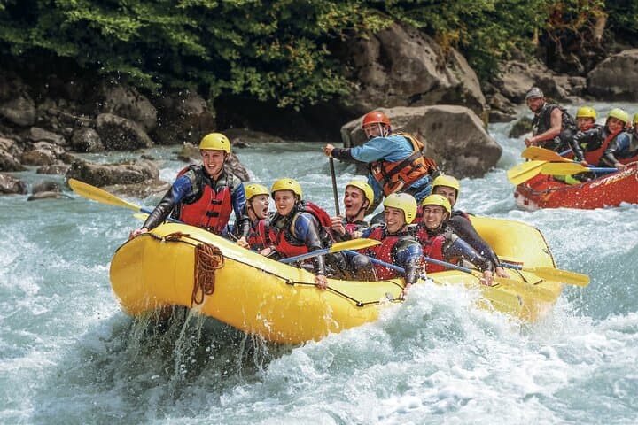 From Geneva: Day trip to Interlaken and Rafting experience
