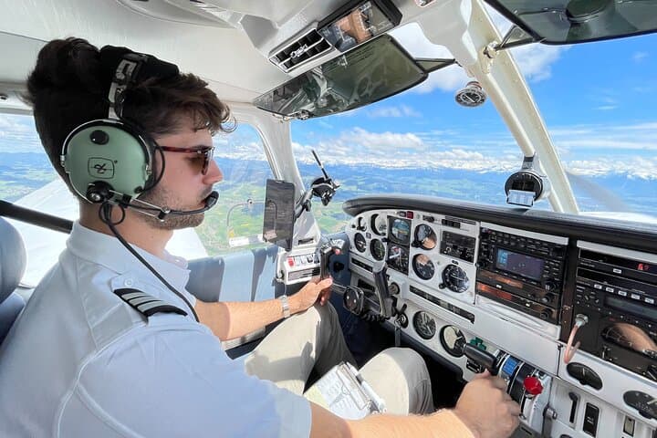 Private Plane Aerial Tour over the Swiss Alps