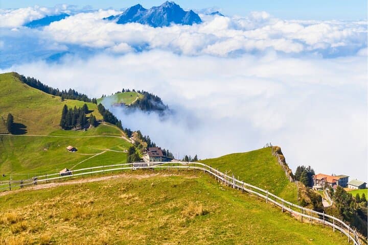 Golden Round Trip to Mount Pilatus on a Guided Tour