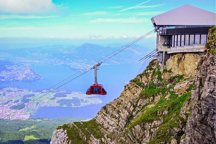 Golden Round Trip to Mount Pilatus on a Guided Tour