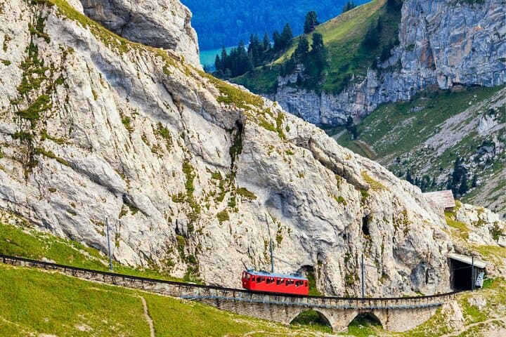 Golden Round Trip to Mount Pilatus on a Guided Tour