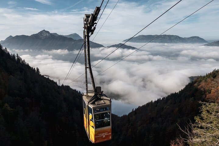 3 Mountains in 1 Day by Train: Cable Car, Funicular & Lake Cruise