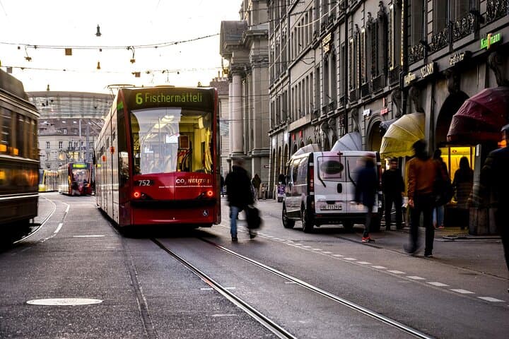 A classic Bern experience – trams, rain, and warm hospitality