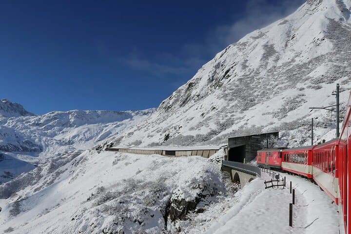 From Basel: Glacier Express, Swiss Alps Bern City in Private Trip