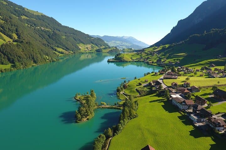 From Bern: Swiss Alps, Lauterbrunnen, Beatus Caves Small Group