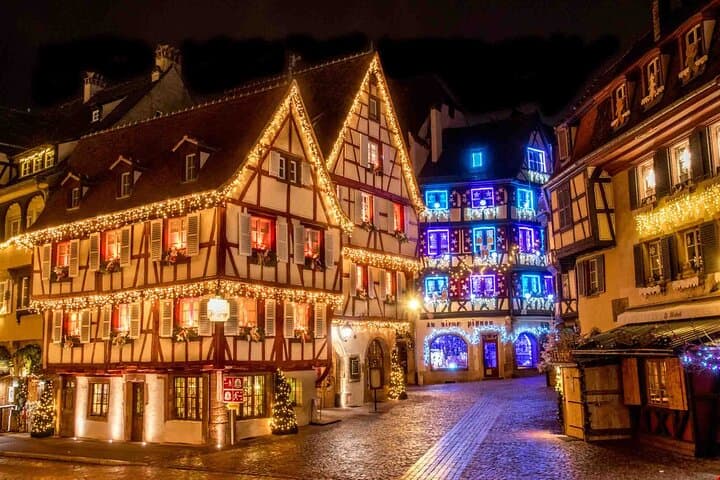 From Basel: Colmar Christmas Market & Wine Tasting Small Group