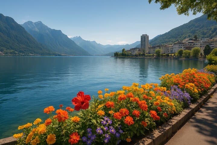 Montreux and Chillon Castel Day Tour from Zurich