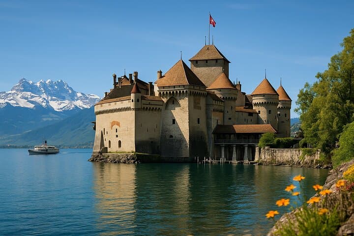 Montreux and Chillon Castel Day Tour from Zurich