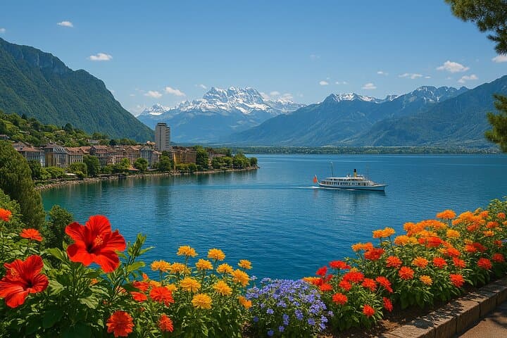 Montreux and Chillon Castel Day Tour from Zurich