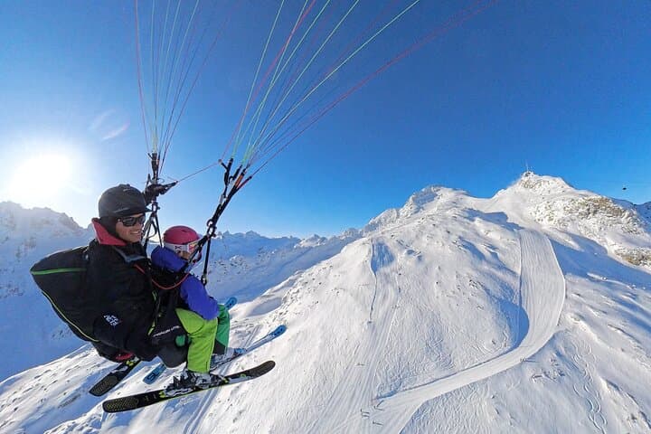Snow coated Peaks on Corvatsch