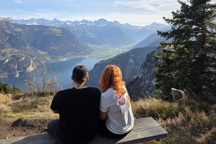 Snow Hike above Lake Lucerne and Fondue (Private Tour)