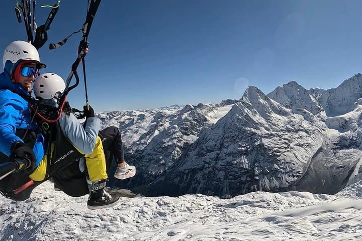 The Bernina Peaks in Winter