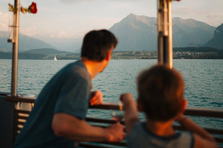 View of the mountains from the Bernese Oberland