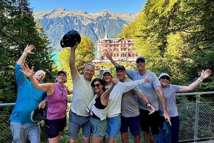 Our happy guests at the Grandhotel Giessbach.