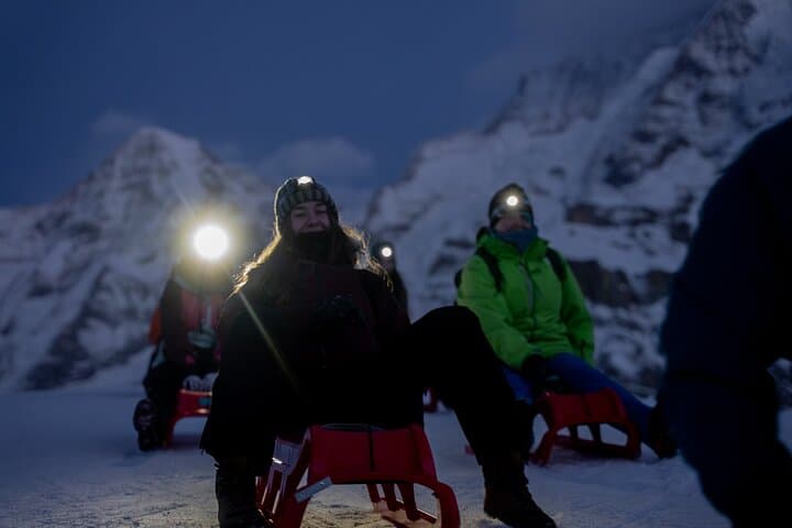 Night Sledding from Interlaken