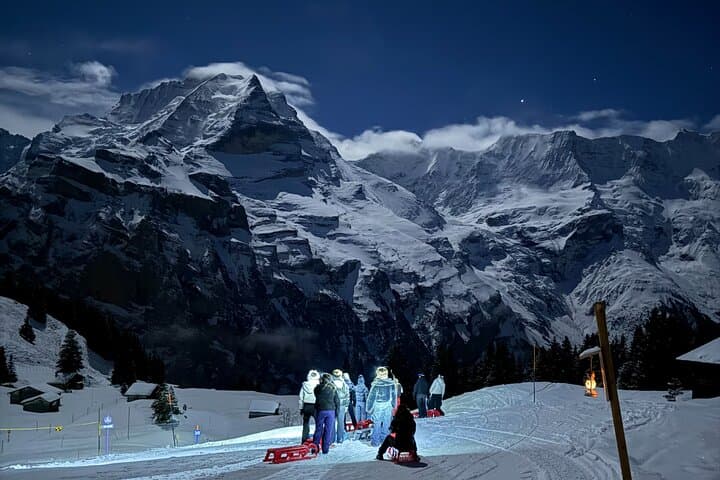 Night Sledding from Interlaken